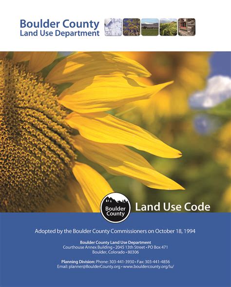 Land Use Code - Boulder County