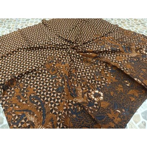 Jual Kain Batik SOLO Bahan Paris Motif Sogan Manuk Dagel Secuil