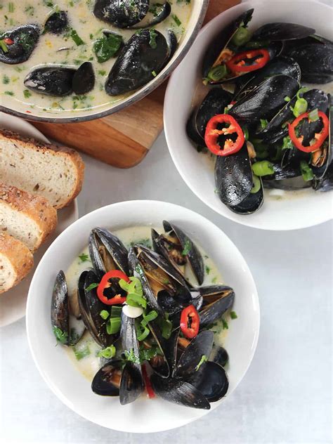 Easy Thai Mussels In Coconut Milk Slow The Cook Down