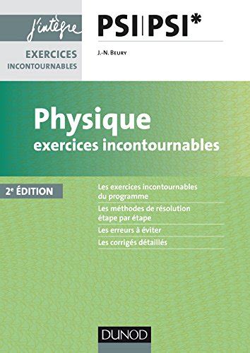 Physique Exercices Incontournables Psi Psi Beury Jean No L