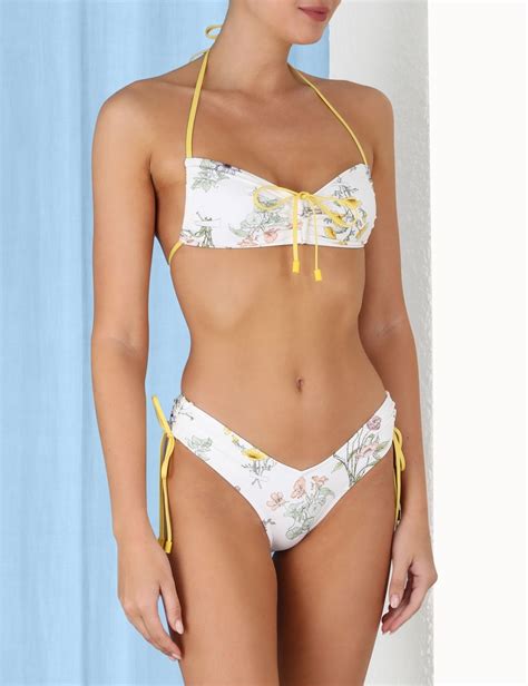 Zimmermann JEANNIE RUCHED SIDE BIKINI REVERSIBLE