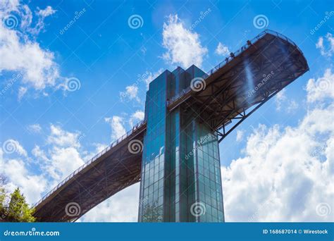 Bridge with Glass Windows Under Sunlight Near Niagara Falls in the ...