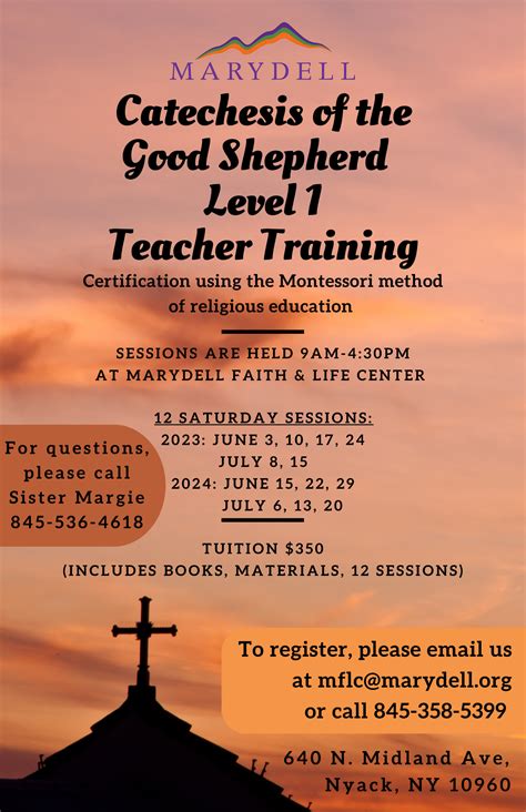 Formation For Catechesis Of The Good Shepherd Level 1 Archdiocese Of