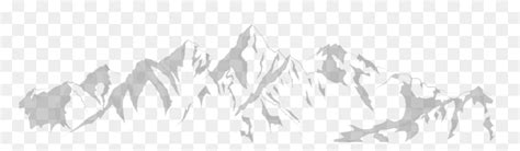 Mountain Range Silhouette Png, Transparent Png - vhv