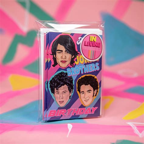 Jonas Brothers Greeting Card Pack Jonas Brothers Birthday Etsy