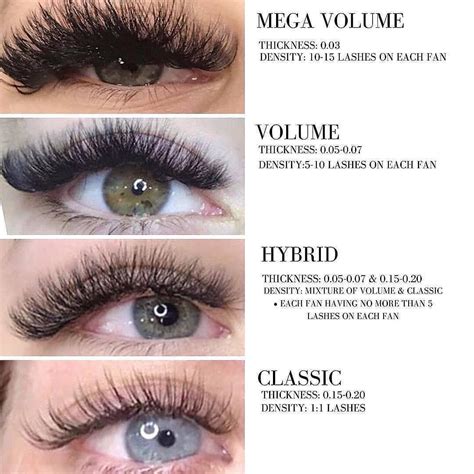 Types Of Eyelashes