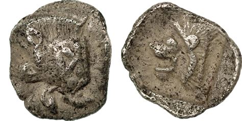 Coin Mysia Kyzikos Tetartemorion 480 BC Kyzikos Silver SNG