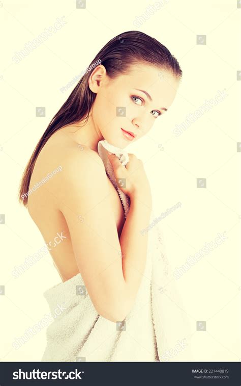 Happy Nude Woman Perfect Body Posing Stock Photo Shutterstock