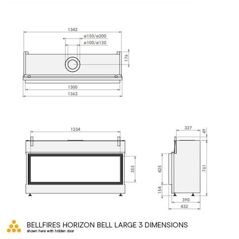 Bellfires Horizon Bell Large 3 Gas Fireplace Bonfire Berkshire