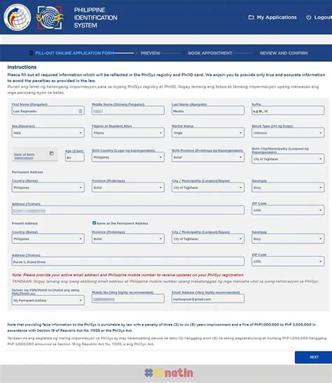 Philippine National Id Online Registration Step By Step Guide I Am