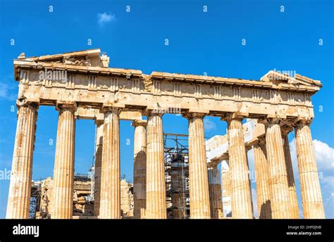 Parthenon Auf Der Akropolis Von Athen Griechenland Europa Es Ist Das