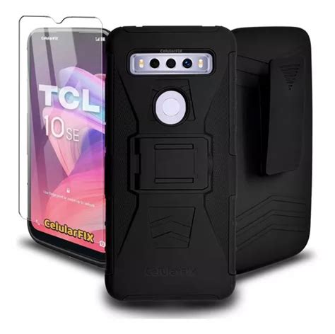 Funda Protector Tcl Se Uso Rudo Clip C Mica Cristal