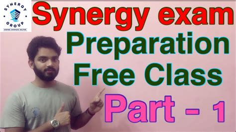 Synergy Exam Preparation Class Part Suman Chakraborty Youtube