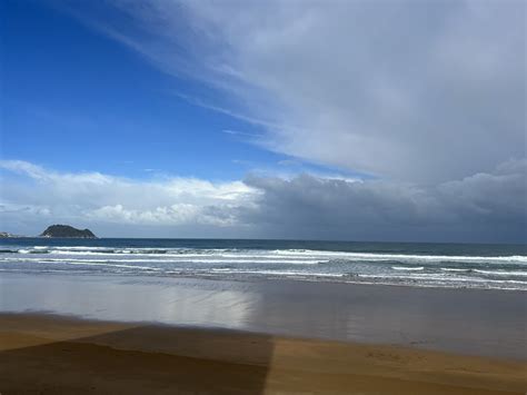 Tiempo de hoy a la mañana en la playa de Zarautz Con momen Flickr