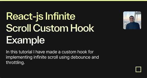 React Js Infinite Scroll Custom Hook Example Codesandbox