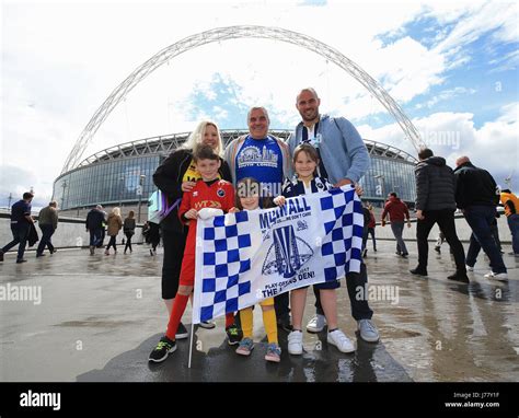 Millwall fans outside stadium hi-res stock photography and images - Alamy