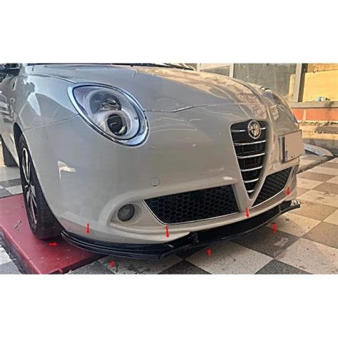 For Alfa Romeo Mito Front Bumper Lip Body Kit Spoiler Splitter Diffuser