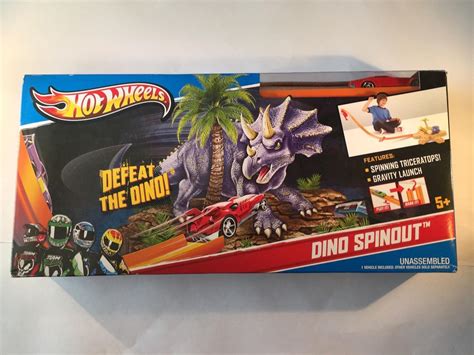 New Hot Wheels Dino Spinout Track In Box