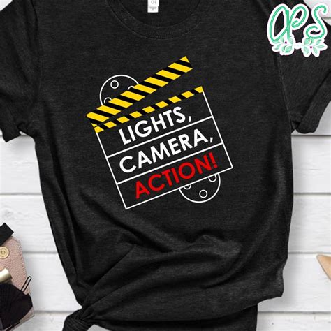 Lights Camera Action PNG file template | CustomPartyShirts