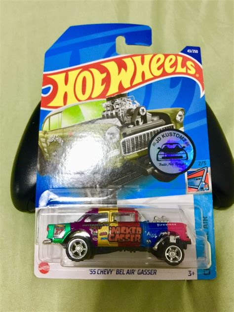 Custom Hot Wheels 55 Chevy Bel Air Gasser Hobbies Toys Toys Games On Carousell