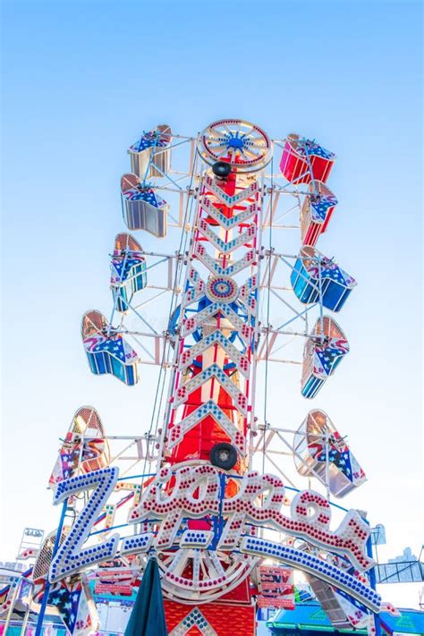 Fun And Scary Rides At Cal Expo Fair 2018 Editorial Stock Photo Image
