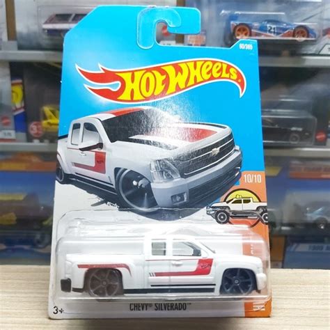 Jual HOT WHEELS CHEVY SILVERADO WHITE Shopee Indonesia