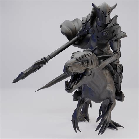 Hot Goblin ラプターライダー ミニチュア ホットゴブリン 騎乗 恐竜