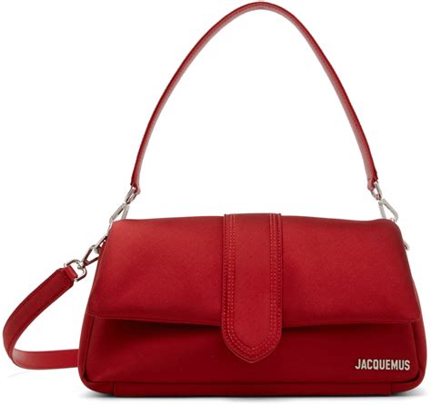 JACQUEMUS SSENSE Exclusive Burgundy Guirlande Le Bambimou Bag