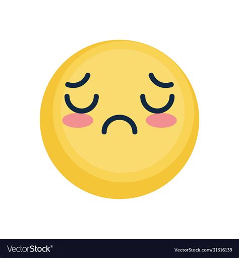 Cute Sad Face Emoticon