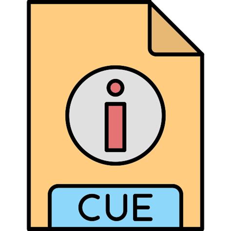 cue generic thin outline color icon