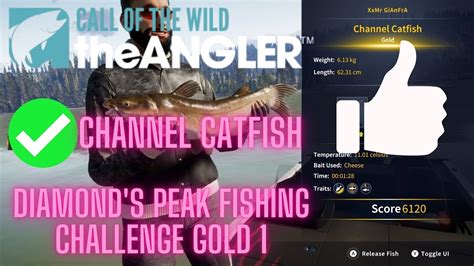 Diamond S Peak Fishing Challenge Gold 1 Catch A Gold Rank Channel