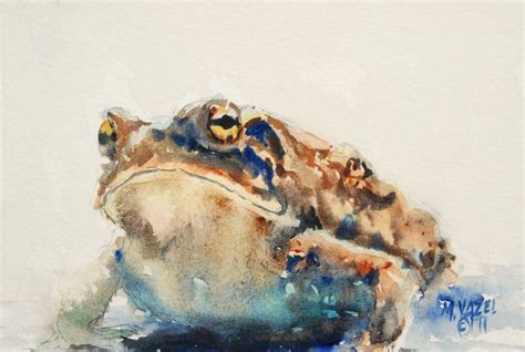 Toad From My Garden Fine Art Print Of My Original Water Color Etsy