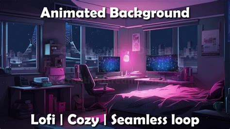 Vtuber Animated Background For Twitch Lofi Bedroom Lofi Off