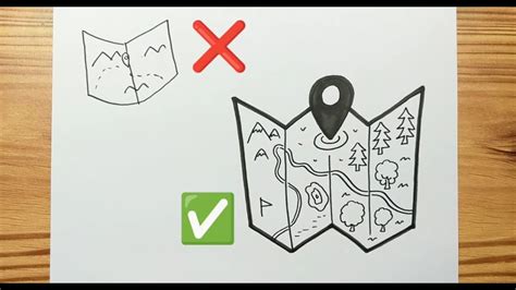 How To Draw Camping Map Easy Simple Drawing Youtube