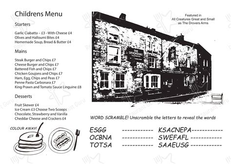 Menu at The Devonshire Grassington pub & bar, Grassington