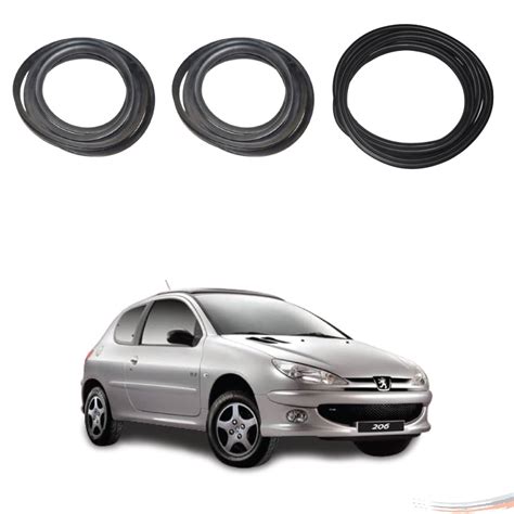 Kit Par Borrachas Porta E Porta Mala Peugeot 206 207 2 Pts Un 3