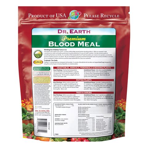 Dr Earth Premium Organic Blood Meal Dr Earth