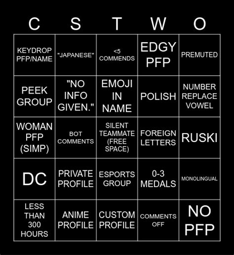 CS2 BINGO Card