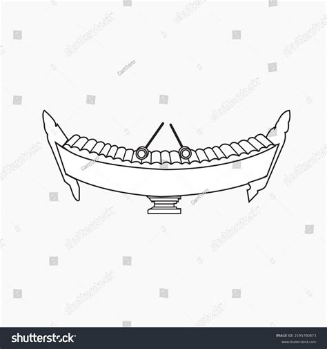 Thai Musical Instruments Call Alto Xylophone Stock Vector Royalty Free