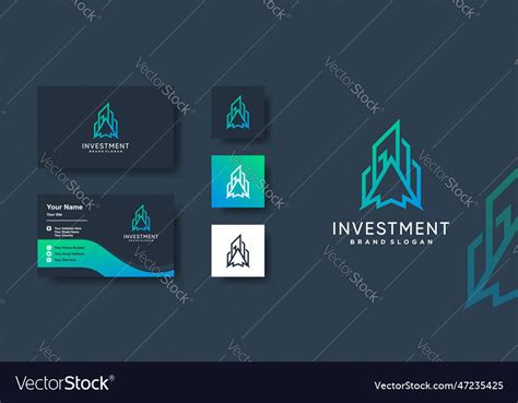 Ivestment Logo For Building And Mortgage Vector Image