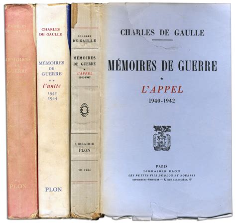 Lot Detail Charles De Gaulle Signed Memoir Memoires De Guerre