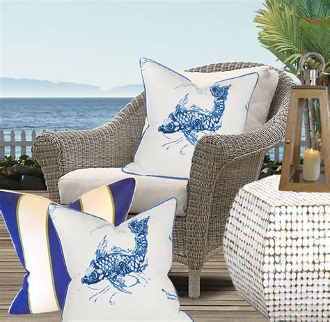 Decorative Beach Throw And Toss Pillows Designer Pillows Beach Pillows Coastal Outdoor Living