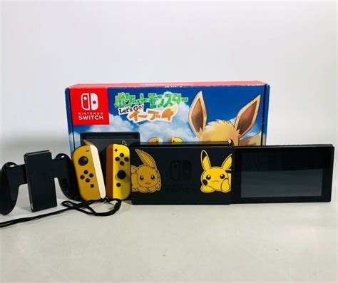 Nintendo Switch Pokemon Lets Go Pikachu And Eevee Edition Console Ball