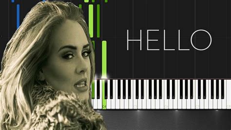 Adele Hello [piano Tutorial Synthesia] Youtube