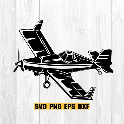 Crop Duster Svg Single Prop Airplane Svg Farming Aircraft Svg