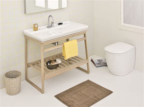 Lavabo Da Appoggio Rettangolare In Ceramica Naked System By Artceram