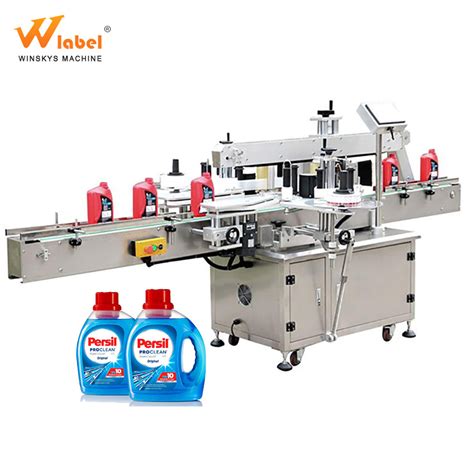 Automatic Double Side Dishwasher Liquid Bottle Pasting Label Machines