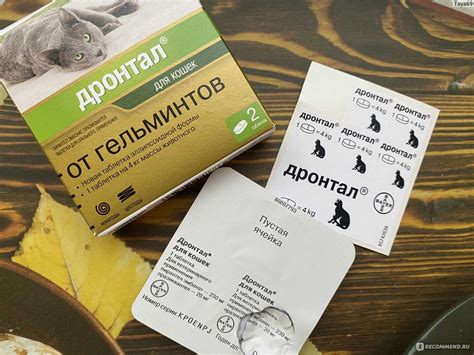 Дронтал для кошек - инструкция по применению