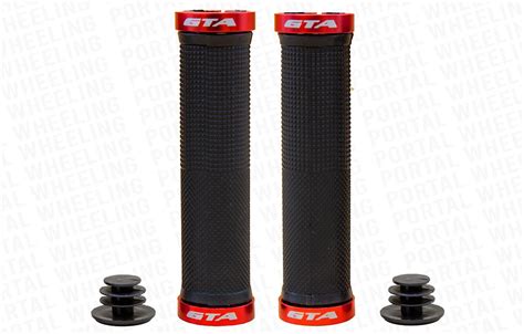 MANOPLA GTA RIDER 130MM TPR PRETO VERMELHO Portal Wheeling