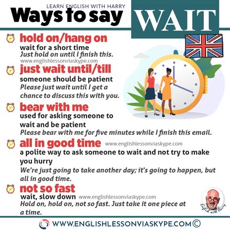 How To Ask Someone To Wait In English • English With Harry 👴